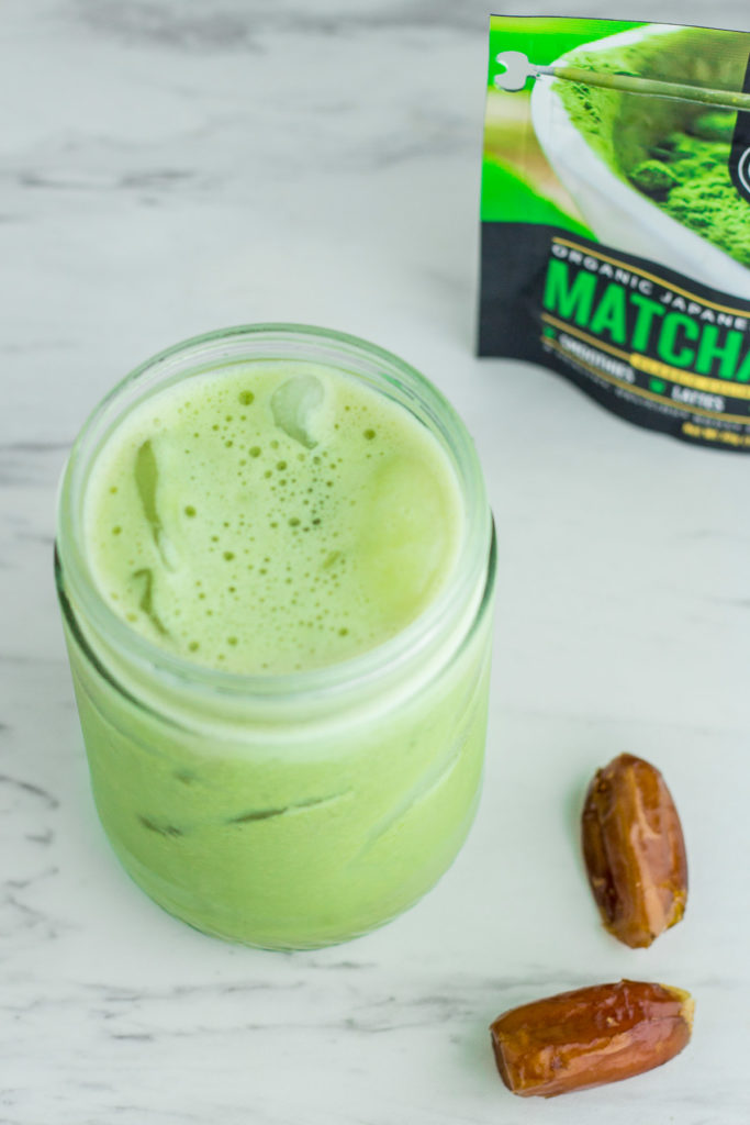 Homemade Healthy Matcha latte - cold