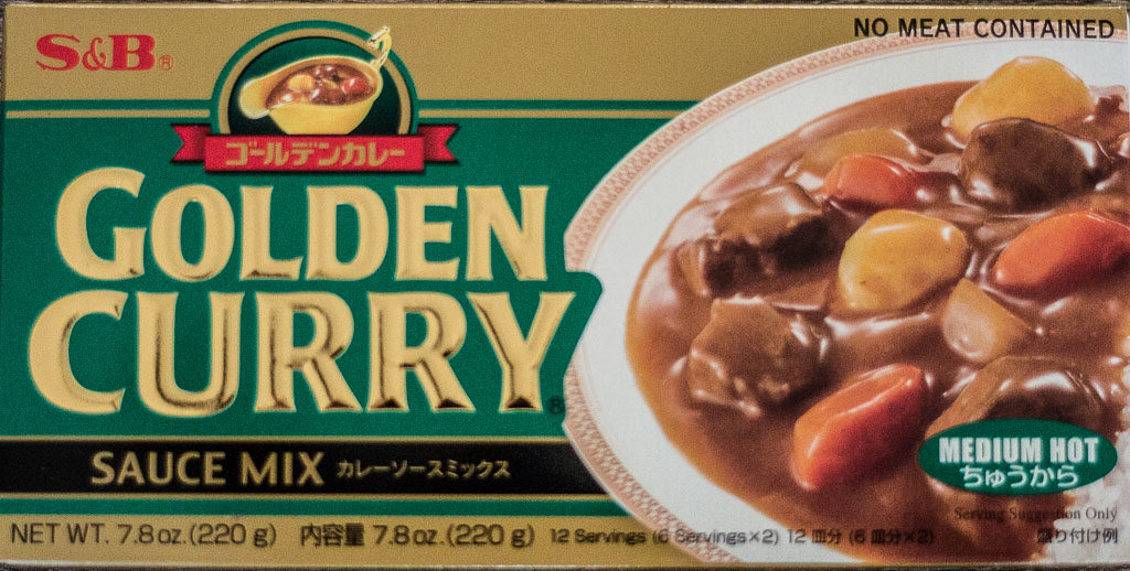 store-bought S&B golden curry sauce mix/roux