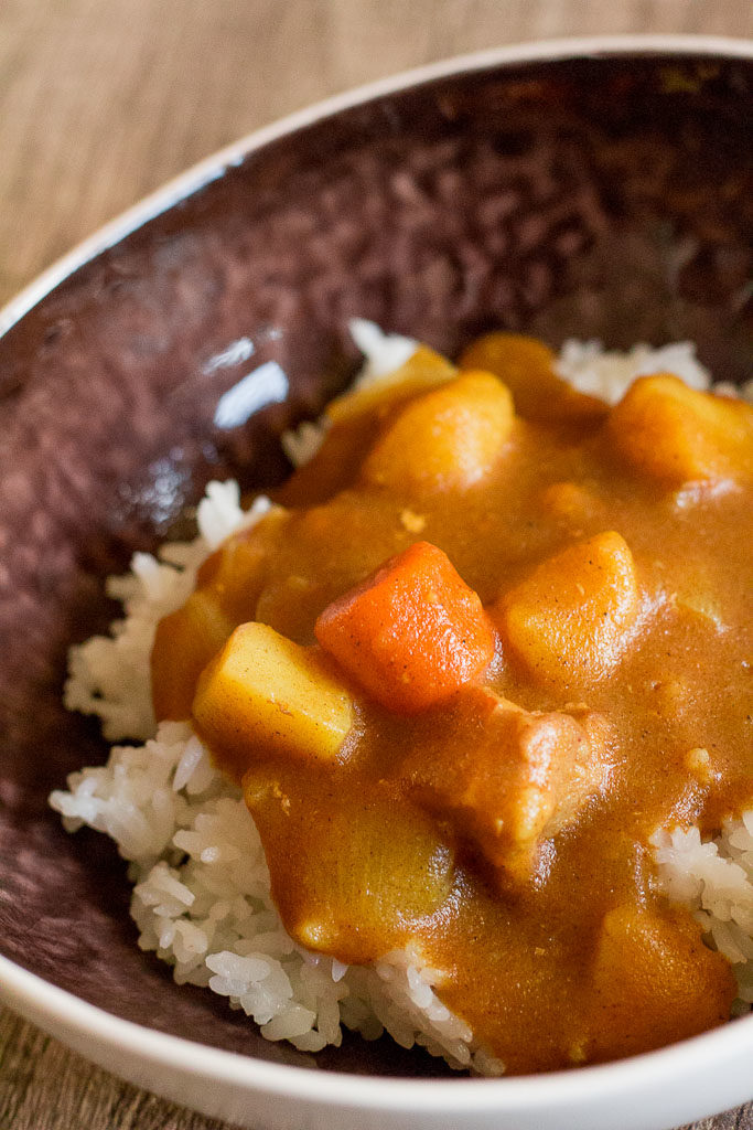 A bowl of Japanese Pork Curry over rice