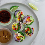 Vegan Rainbow Garden Summer Rolls