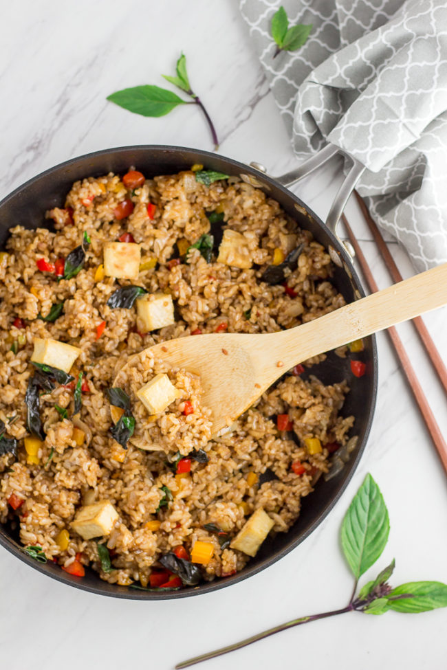 Vegan Thai Basil Fried Rice