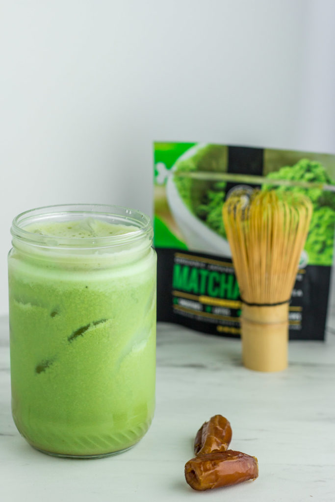 Homemade Healthy Matcha latte - cold