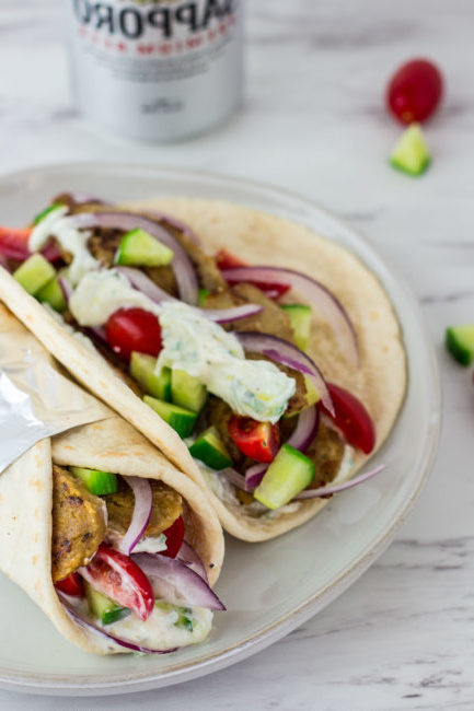 vegetarian seitan gyros