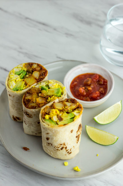 vegan breakfast burritos