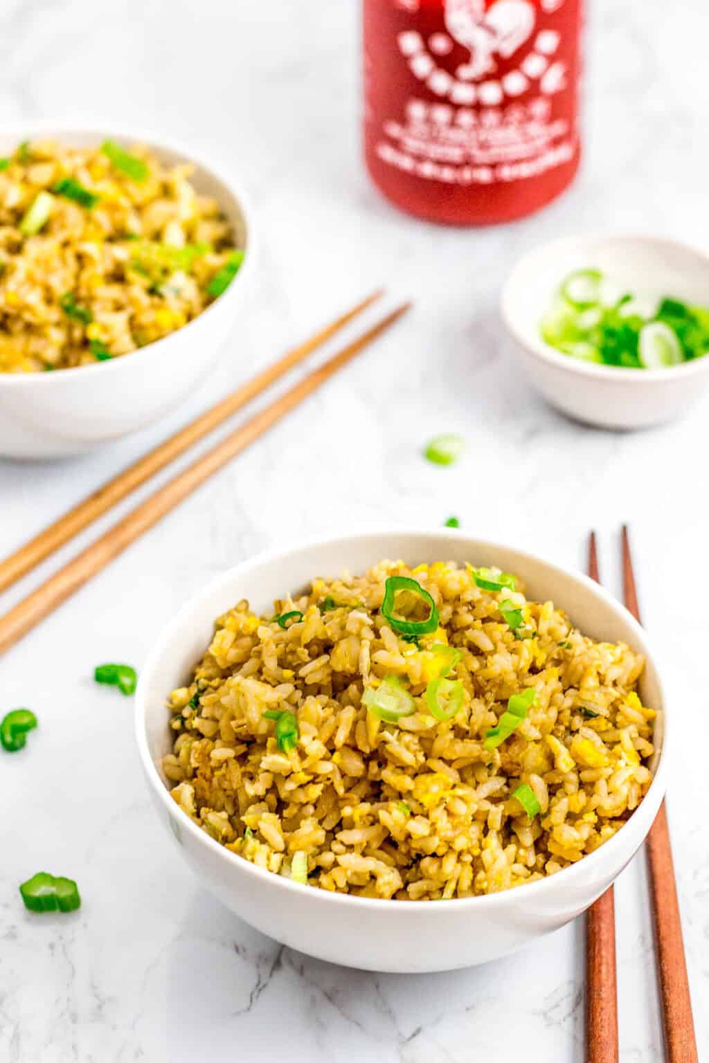 5 Ingredients Easy Egg Fried Rice Vegetarian My Eclectic Bites