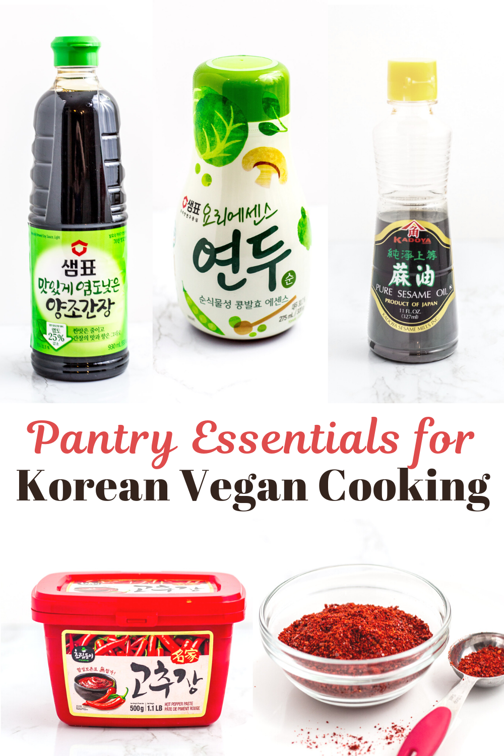 Pantry Essentials for Vegan Korean Cooking - My Eclectic Bites