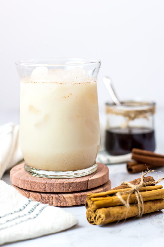 quick non-dairy horchata inspired drink