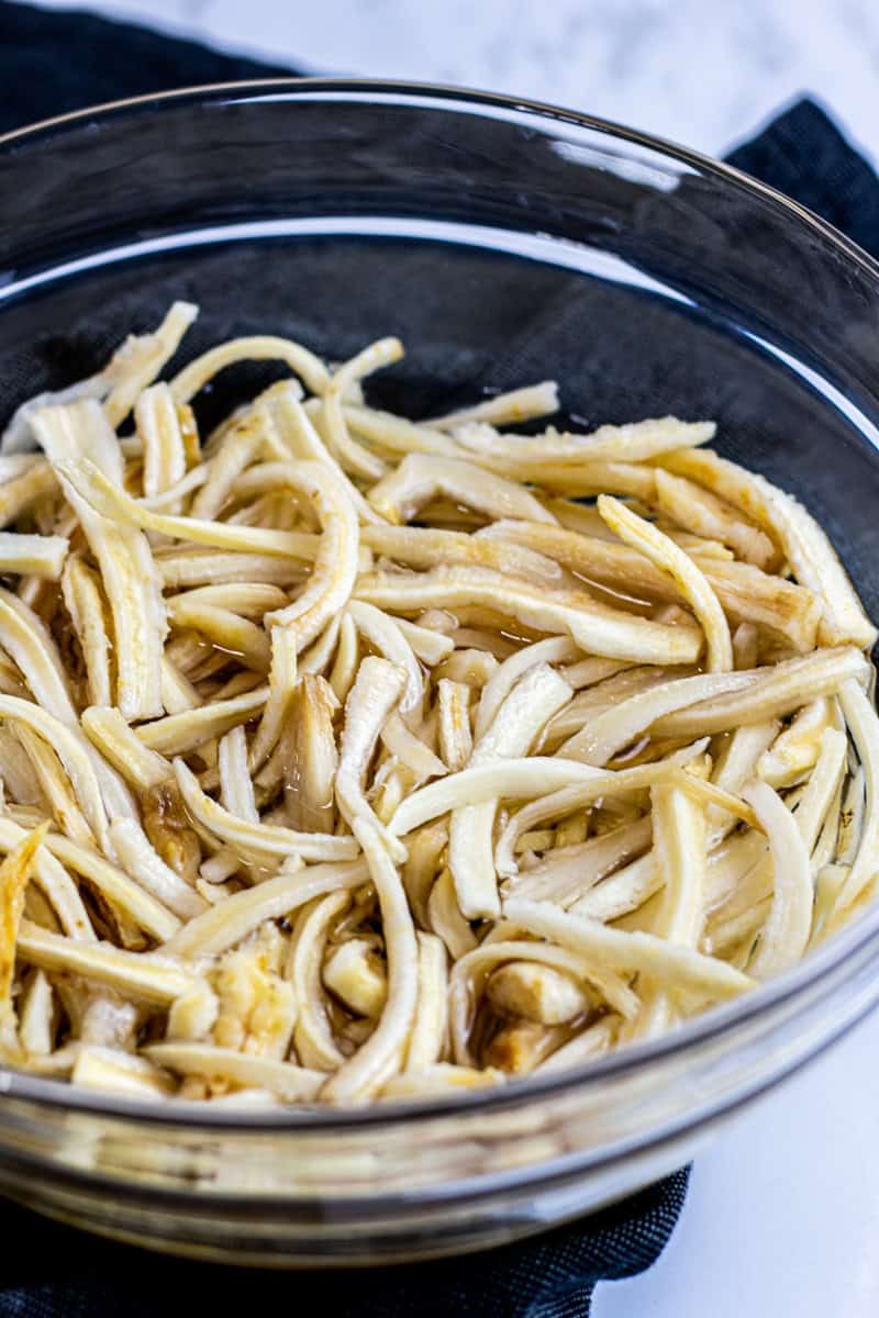 Sauteed Doraji (Bellflower roots) - My Eclectic Bites
