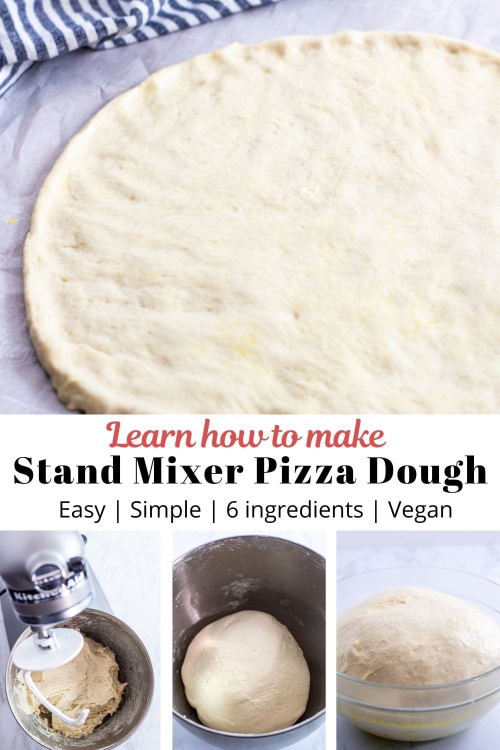 Easy Stand Mixer Pizza Dough My Eclectic Bites