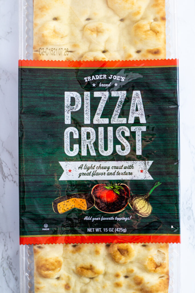 a store-bought crust from Trader Joe's.