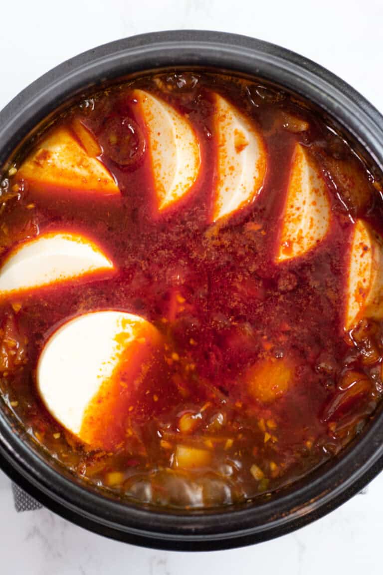Vegan Soondubu Jjigae without Kimchi (Korean soft tofu soup) My