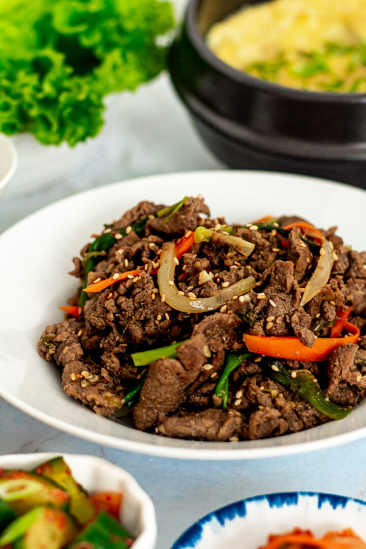 Korean Beef Bulgogi (without pear) - My Eclectic Bites