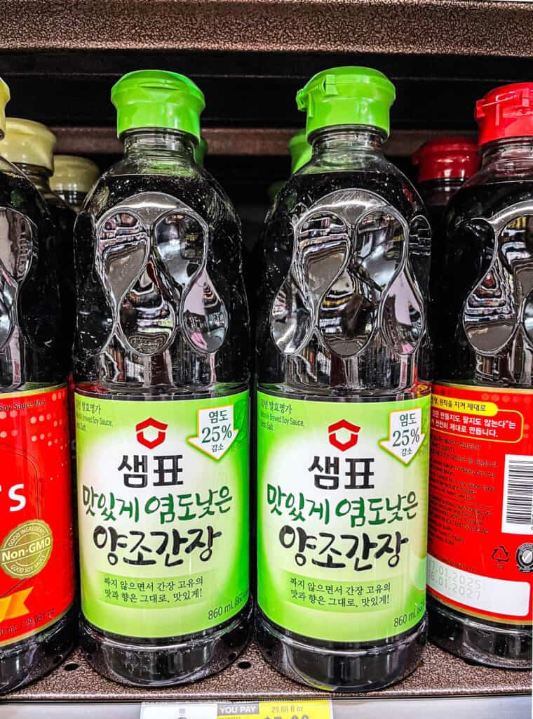 Sempio Yangjo Ganjang soy sauce with reduced sodium – green label Korean all-purpose soy sauce